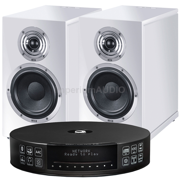 HECO In Vita 3 + Elipson Music Center Connect HD Amplituner all-in-one Streamer CD Wi-Fi Tidal Spotify