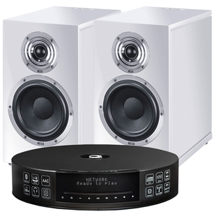 HECO In Vita 3 + Elipson Music Center Connect HD Amplituner all-in-one Streamer CD Wi-Fi Tidal Spotify