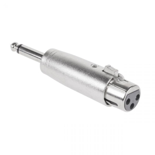 Adapter canon XLR żeński - wtyk Jack 6.3 mono