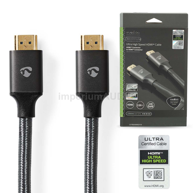 Nedis Profigold Kabel Ultra High Speed HDMI - HDMI 2.1 8K 60Hz 48Gbps - 2m