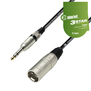 ADAM HALL K3BMV KABEL MIKROFONOWY JACK - XLR 6m