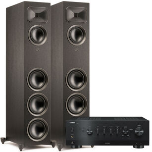 MARTIN LOGAN FOUNDATION F2 Gen2 Folded Motion S Black + Yamaha R-N800A MusicCast Tidal Wi-Fi