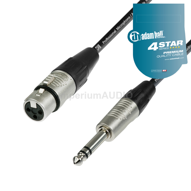 ADAM HALL K4BFV KABEL MIKROFONOWY JACK - XLR 5m