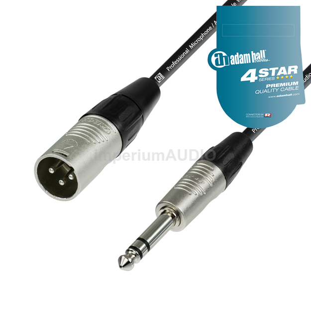 ADAM HALL K4BMV KABEL MIKROFONOWY JACK - XLR 5m