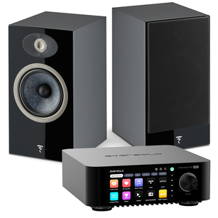 FOCAL THEVA N°1 Black + EverSolo PLAY Wzmacniacz ALL-IN-ONE Ekran LCD 5,5 Tidal Spotify