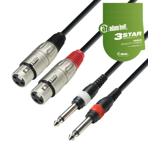 ADAM HALL K3TFP KABEL AUDIO 2x XLR - 2x JACK 1m