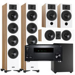 Indiana Line DIVA 6 + 3 + 7 + Basso 880 + ONKYO TX-RZ50 Zestaw kolumn kina 5.1 - 2