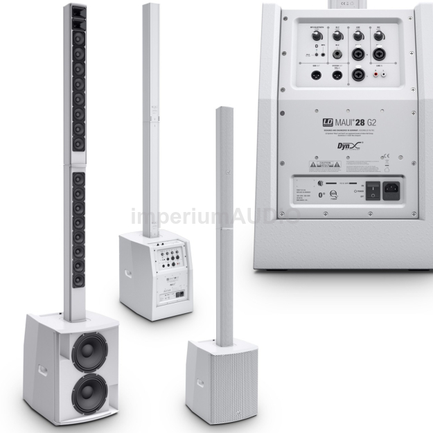 LD Systems MAUI 28 G2 W Kompaktowy system kolumn PA z mikserem i Bluetooth