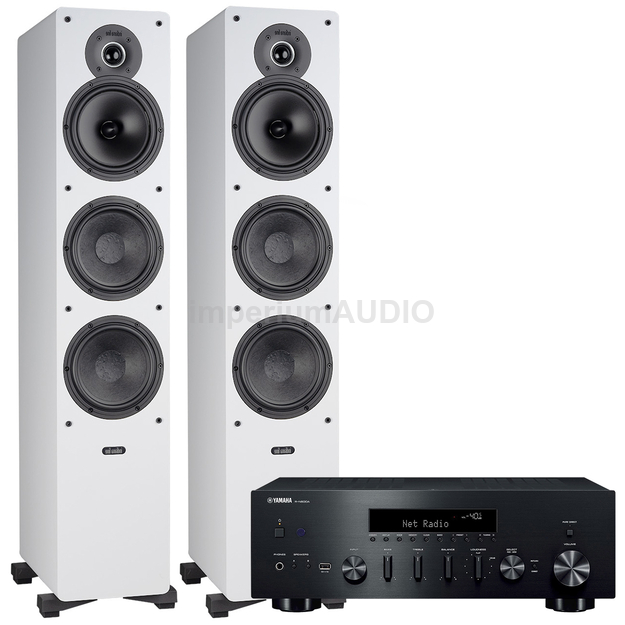 Indiana Line Tesi 661 White + Yamaha R-N600A Amplituner stereo z MusicCast z DAB+