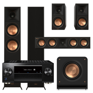 Klipsch Seria II RP-6000F + RP-600M + RP-504C + RP-1000SW + PIONEER VSX-LX505 DAB