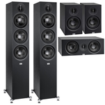 ELAC Debut 3.0 F6.3 + B6.3 + C6.3 + Indiana Line Basso 880 Zestaw kina domowego 5.1 - 2