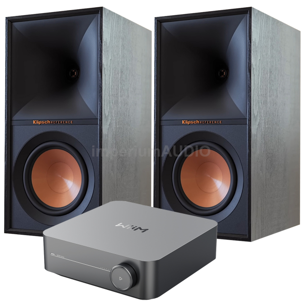 Klipsch R-50M Reference II + WiiM Amp Zintegrowany wzmacniacz sieciowy Hi-Res Wi-Fi HDMI Tidal