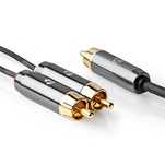 Nedis Profigold Kabel do subwoofera TYP Y 2x RCA-1x RCA 3m - 3