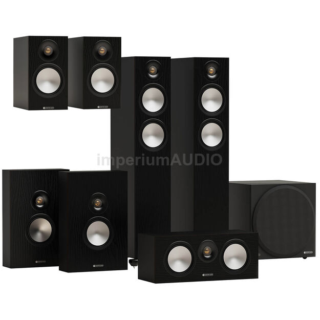 MONITOR AUDIO Bronze 7G 300 + 50 + Centre + On-wall + VESTRA W12 Zestaw kolumn 7.1