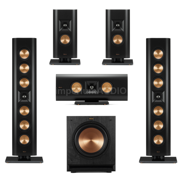 KLIPSCH RP-640D RP-240D RP-140D SPL-100 Zestaw kolumn naściennych 5.1 On-Wall