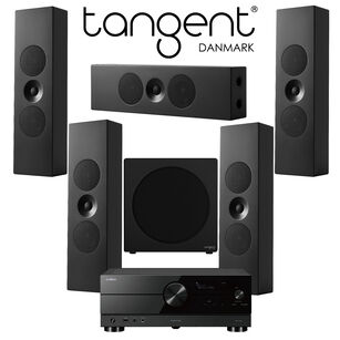 Tangent Spectrum II XLCR x5 + XSW8 + YAMAHA RX-A2A Zestaw kina 5.1