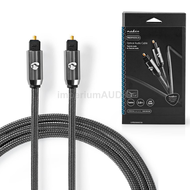 Nedis Profigold Kabel Audio Optyczny Toslink - Toslink 2m