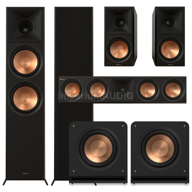 Klipsch Seria II RP-8000F + RP-600M + RP-504C + 2x RP-1200SW