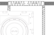 SVS 3000 IN-WALL Preconstruction KIT ramka montażowa pod Subwoofer - 10