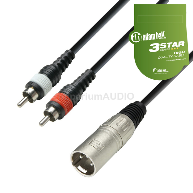 ADAM HALL K3YMCC KABEL AUDIO XLR - 2x RCA 6m