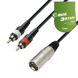 ADAM HALL K3YMCC KABEL AUDIO XLR - 2x RCA 6m