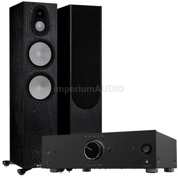 MONITOR AUDIO Silver 500 7G + ONKYO ICON Series A-50 SIECIOWY WZMACNIACZ STEREO Klasy AB