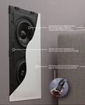 SVS 3000 In-Wall subwoofer ścienny instalacyjny + Wzmacniacz Sledge STA-800D2C - 14