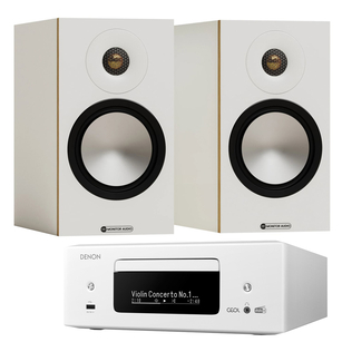 MONITOR AUDIO Bronze 50 7G + Denon RCD-N12 DAB Sieciowy Amplituner Stereo z CD Wi-Fi HEOS HDMI DAB/FM AirPlay 2