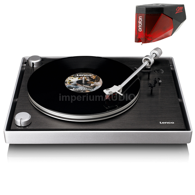 LENCO L-455BK Expertise GRAMOFON Z NAPĘDEM Belt-Drive z wkładką 2M RED