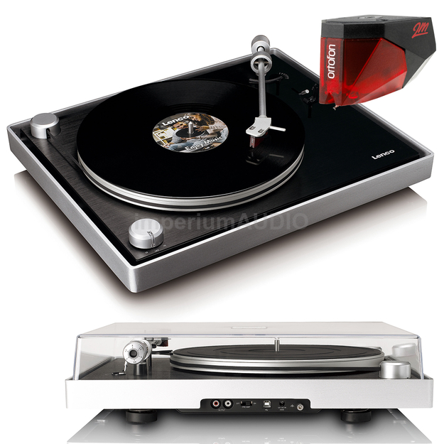 LENCO L-455BK Expertise GRAMOFON Z NAPĘDEM Belt-Drive z wkładką 2M RED