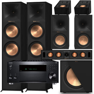KLIPSCH R-800F + R-60M + R-30C + R-40SA R-121SW + ONKYO TX-RZ50