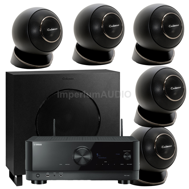 Cabasse EOLE 4 Zestaw kolumn 5.1 + YAMAHA RX-V4A MusicCast 8K eARC 5.2