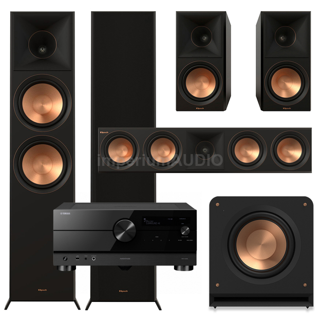 Klipsch Seria II RP-8000F + RP-600M + RP-504C + RP-1200SW + Yamaha RX-A4A