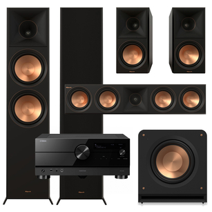 Klipsch Seria II RP-8000F + RP-600M + RP-504C + RP-1200SW + Yamaha RX-A4A