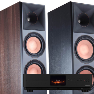 Klipsch RP-6000F II Walnut + AUDIOLAB Omnia Wzmacniacz stereo CD All in One