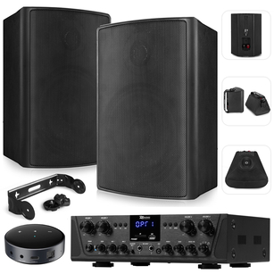 POWER DYNAMICS BGO50 5.25" + PV-240BT WZMACNIACZ 4 STREFOWY BT + WiiM Mini