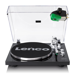 LENCO LBT-215BK Expertise GRAMOFON Belt-Drive BT + Audio-Technica AT-VM95E