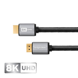 Kruger&Matz Kabel Przewód HDMI 2.1 UHD 8K 3m