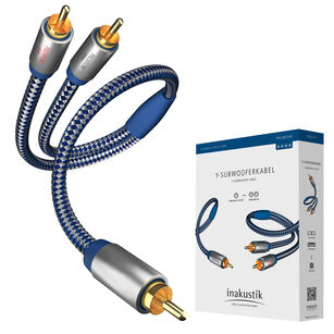 Inakustik Premium II Audio Y-Sub Kabel do subwoofera TYP Y 2xRCA-1xRCA 2m
