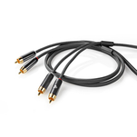 Nedis Profigold Kabel Audio Stereo 2x RCA - 2x RCA 1m - 2