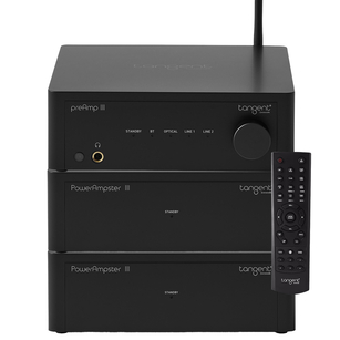 Tangent Power Ampster Gen III X2 + Preamp Końcówka mocy + Przedwzmacniacz Stereo 2×100W Mostkowanie, Bluetooth, DAC