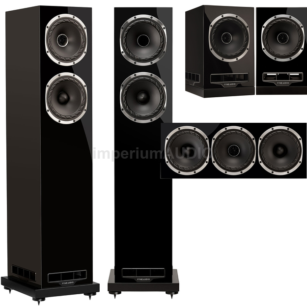 FYNE AUDIO F501S + F500S + F500S LCR Zestaw kolumn kina 5.0