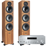 Indiana Line Tesi 661 Walnut + Yamaha R-N600A Amplituner stereo z MusicCast z DAB+ - 2