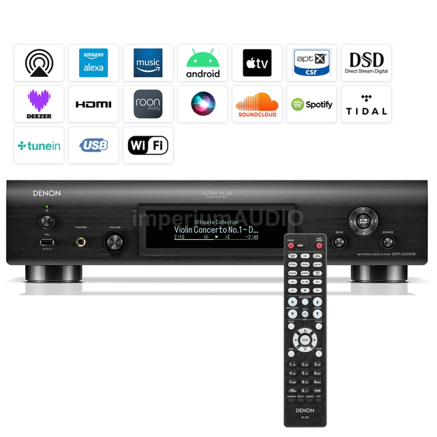 DENON DNP-2000NE Odtwarzacz Sieciowy Ultra AL32 Quad DAC HDMI ARC USB-DAC