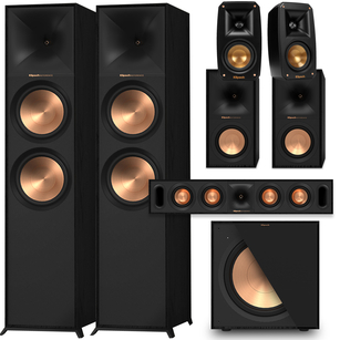 KLIPSCH R-800F + R-50M + R-30C + R-121SW + THEATER 7.1