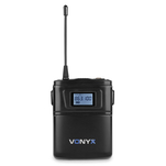 VONYX WM62B ZESTAW BEZPRZEWODOWY PODWÓJNY MIKROFONÓW NAGŁOWNYCH I NA KLIP UHF - 12