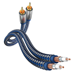 Inakustik Premium II Audio Wysokiej jakości kabel audio 2x RCA - 2x RCA 0,75m - 4