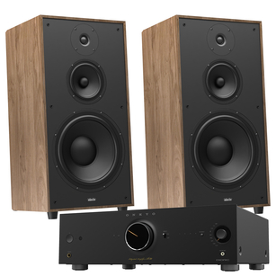 Indiana Line Utah 5 Kolumny podłogowe vintage wood + Onkyo Icon A-50 wzmacniacz sieciowy Stereo Klasa AB