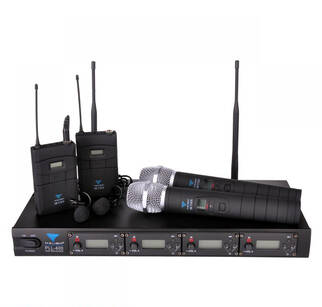 AZUSA MIK0116 PLL-400 Zestaw czterech mikrofonów bezprzewodowych