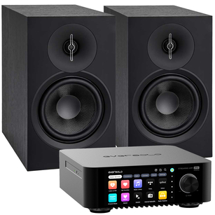 ELAC Debut 3.0 B6.3 Kolumny podstawkowe + EverSolo PLAY CD Edition Wzmacniacz ALL-IN-ONE z